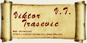 Viktor Trašević vizit kartica